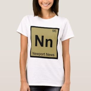 Nn - Newport News Virginia Chemistry City Symbol T-Shirt