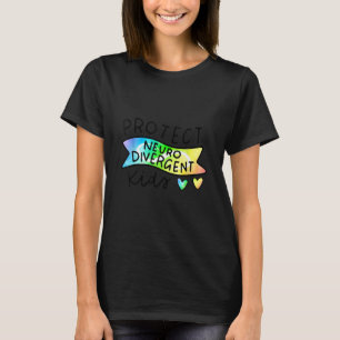 Nn Protect Neurodivergent Kids Rainbow Autism T-Shirt