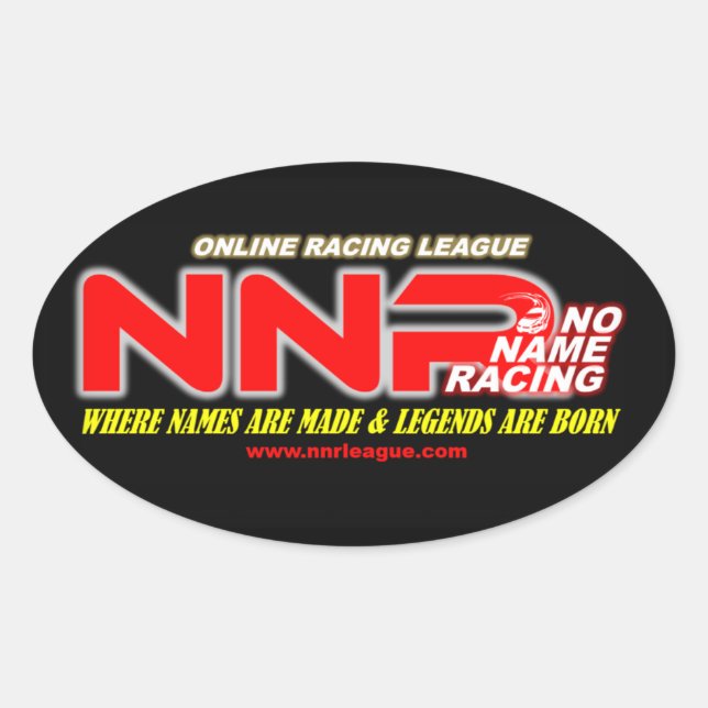 NNR oval league logo Oval Sticker (Front)