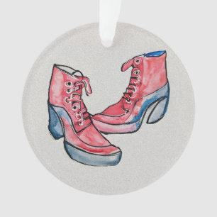 No 01, Hand Drawing Of Funny Shoes Collection Ornament