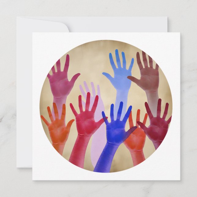  No 02, Movement and unity Thank You Card (Front)