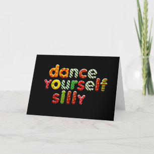 No: 143 DANCE YOURSELF SILLY blank card from TFDG