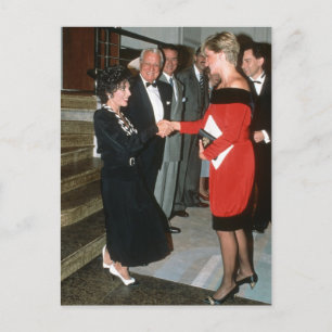No.191 Princess Diana - Joan Collins 1990 Postcard