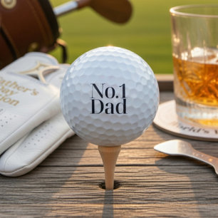 No.1 Dad Golf Balls   Funny Father’s Day Golf Gift