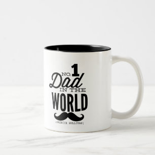 No.1 Dad in the World Moustache Mug