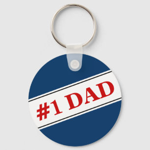 No 1 Dad Keychain