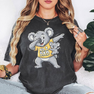 No 1 Dad Koala Dab Fathers Day Gift T-Shirt