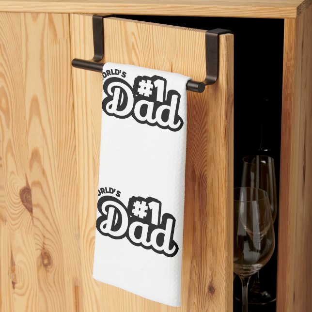 No.1 Dad Tea Towel (Thirds Fold)