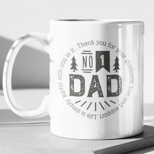 No. 1 Dad Vintage Father's Day Coffee Mug