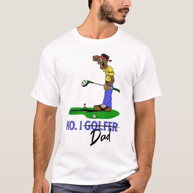 No. 1 Golfer Dad T-Shirt (Front)