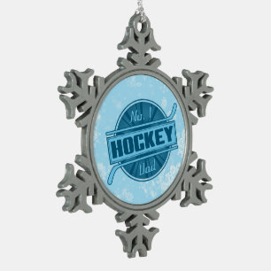 No. 1 Hockey Dad Christmas Decoration Ornament