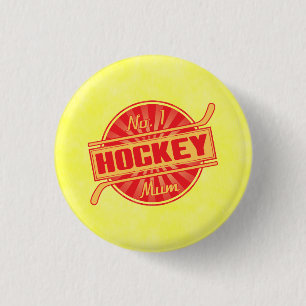 No. 1 Hockey Mum Badge, Ice Hockey Badge