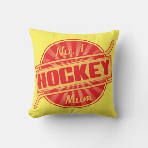 No 1 Hockey Mum Name and Number Cushion