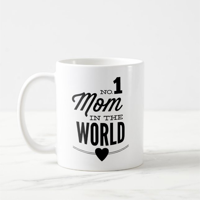 No 1 Mum In The World Coffee Mug (Left)