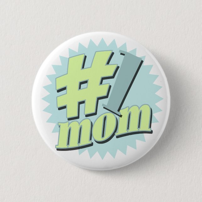 No. 1 Mum Mother's Day 6 Cm Round Badge (Front)