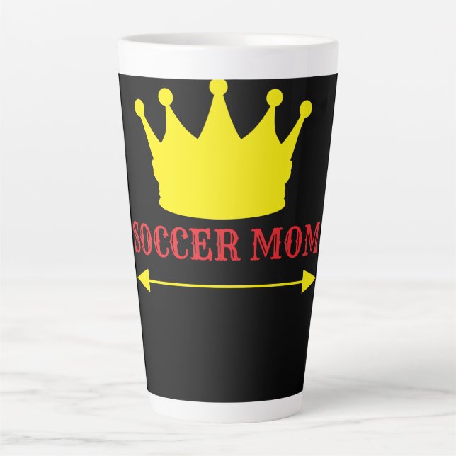 No 1 soccer mum latte mug (Front)