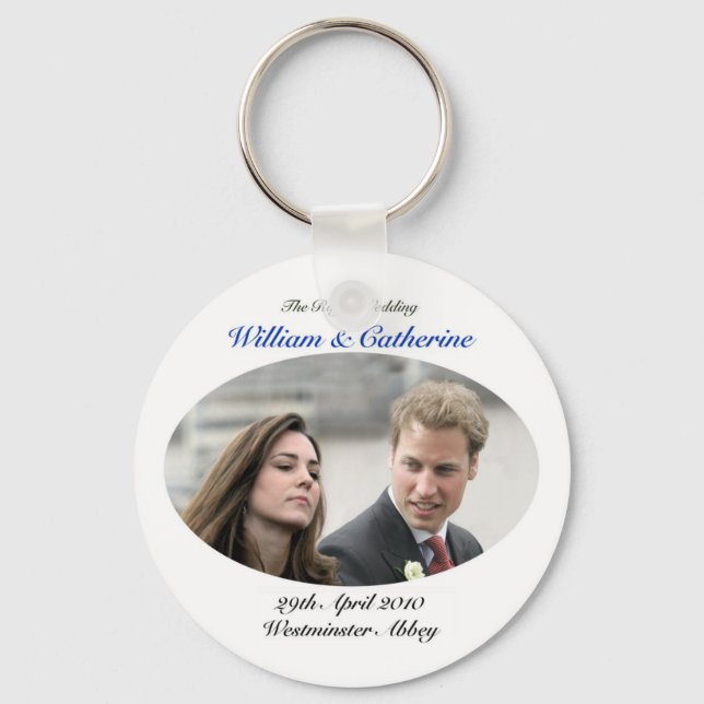 No.1 The Royal Wedding William & Catherine Key Ring (Front)