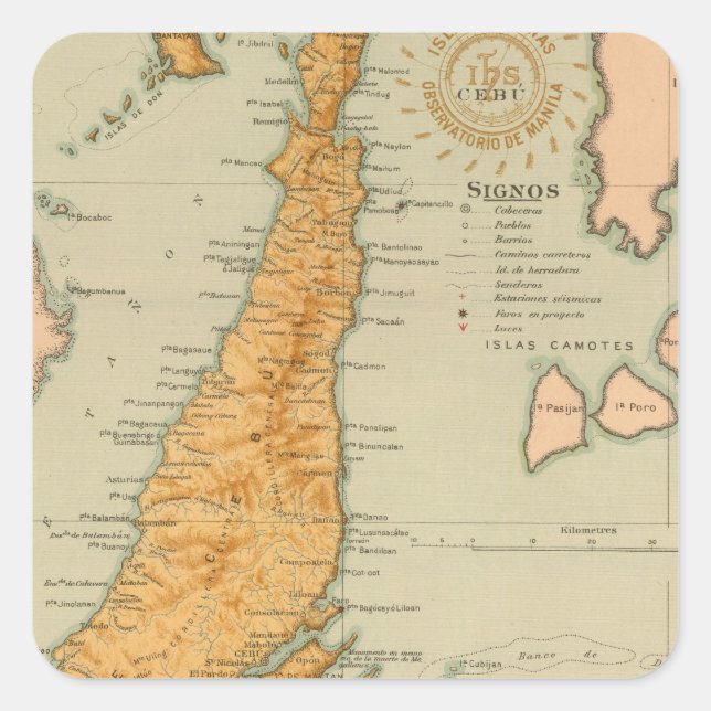 No 22 Cebu Square Sticker (Front)