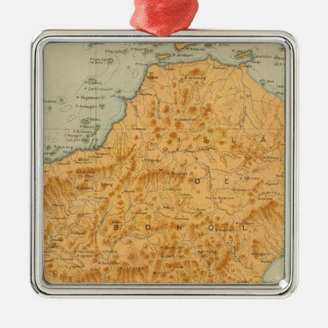No 23 Bohol Metal Tree Decoration (Front)