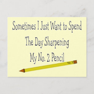 No. 2 Pencil T-Shirts & Gifts Postcard