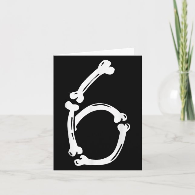 No 6 Couple Costume Duo 67 Six Seven Meme Funny 6  Card (Front)