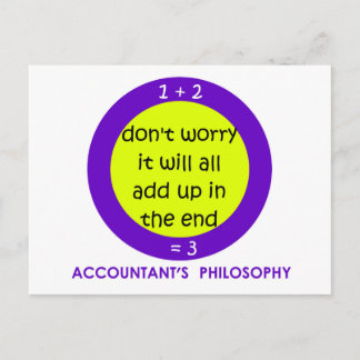 No Accounting Postcard