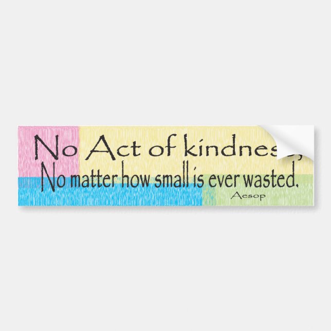 No ACT BUMPER STICKER (Front)
