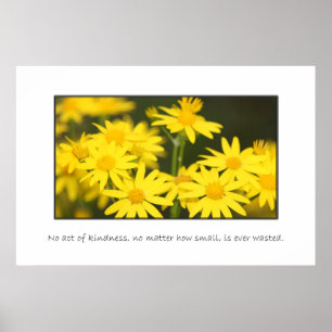No act of kindness is ever wasted poster