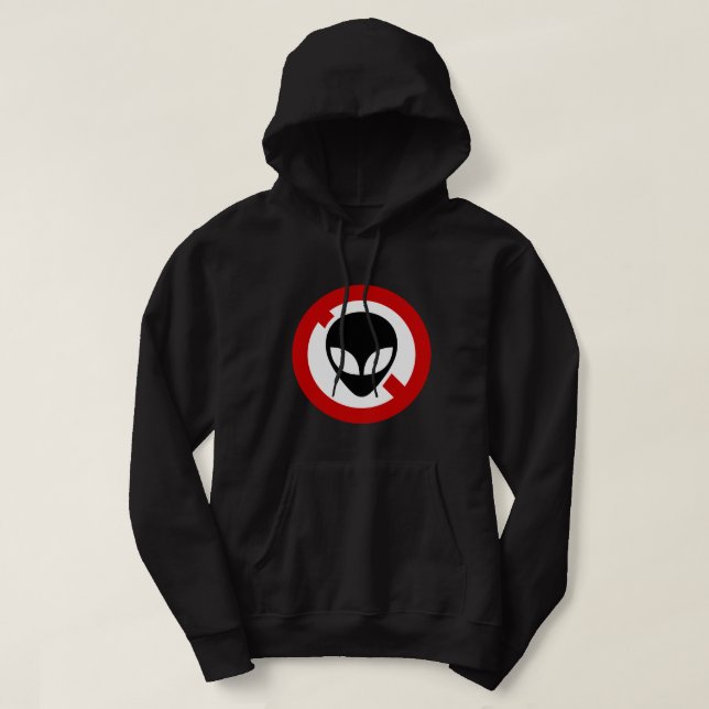 NO ALIENS HOODIE (Design Front)