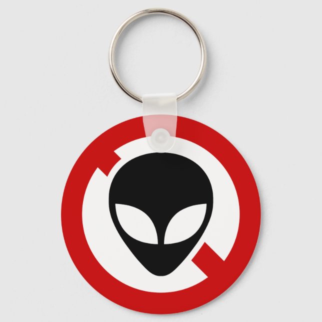 NO ALIENS KEY RING (Front)