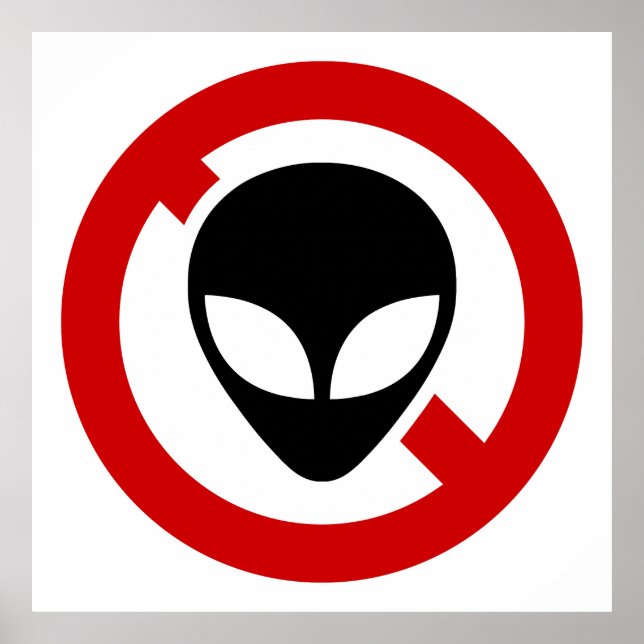 NO ALIENS POSTER (Front)