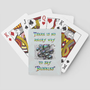 No Angry Bubbles Playing Cards