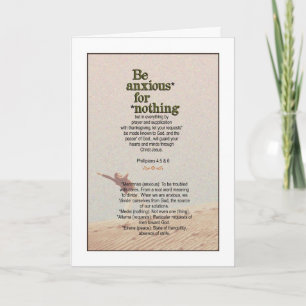 No Anxiety Required! Philippians 4:5&6 Card