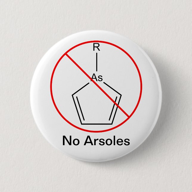 No Arsoles! 6 Cm Round Badge (Front)