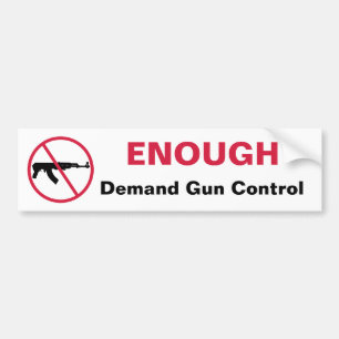 No assault weapons bumper sticker