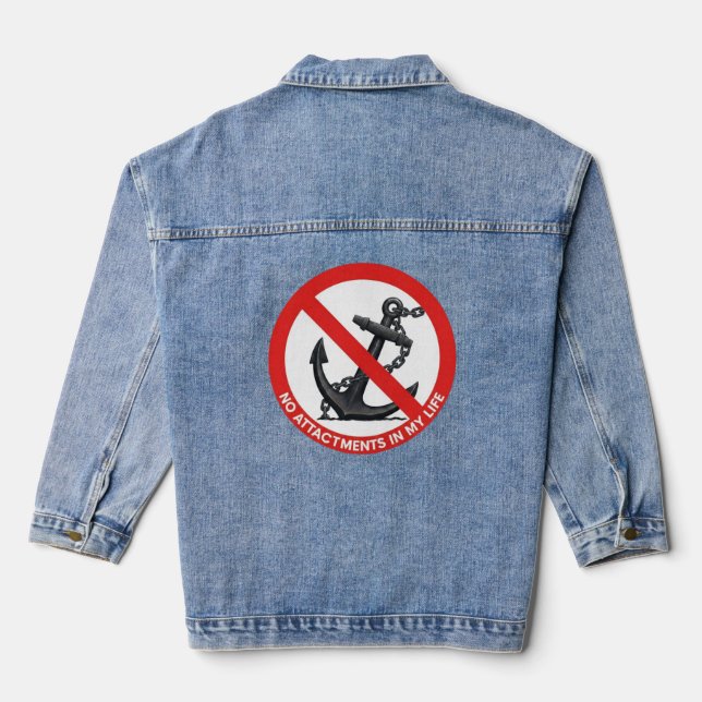 No attachments in my life denim jacket (Back)