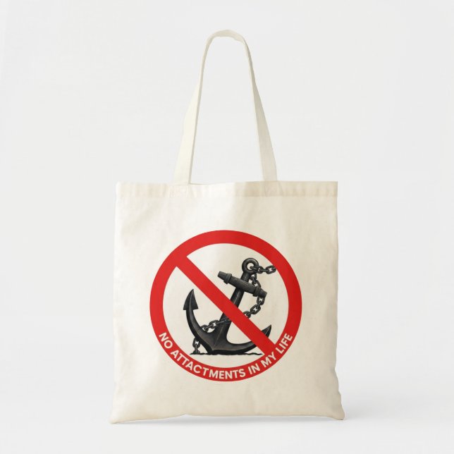 No attachments in my life tote bag (Front)