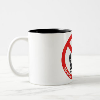 No attachments in my life Two-Tone coffee mug