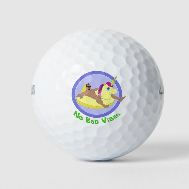 No Bad Vibes Golf Balls (Front)