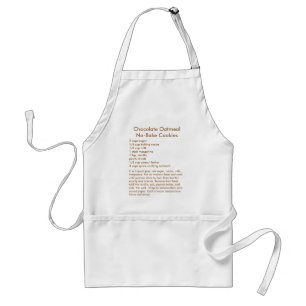 No-Bake Cookie Recipe on an Apron