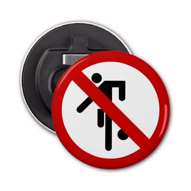 NO Ball Games ⚠ Thai Park Sign ⚠ Bottle Opener (Front)