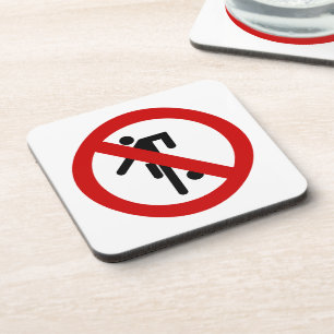 NO Ball Games ⚠ Thai Park Sign ⚠ Coaster