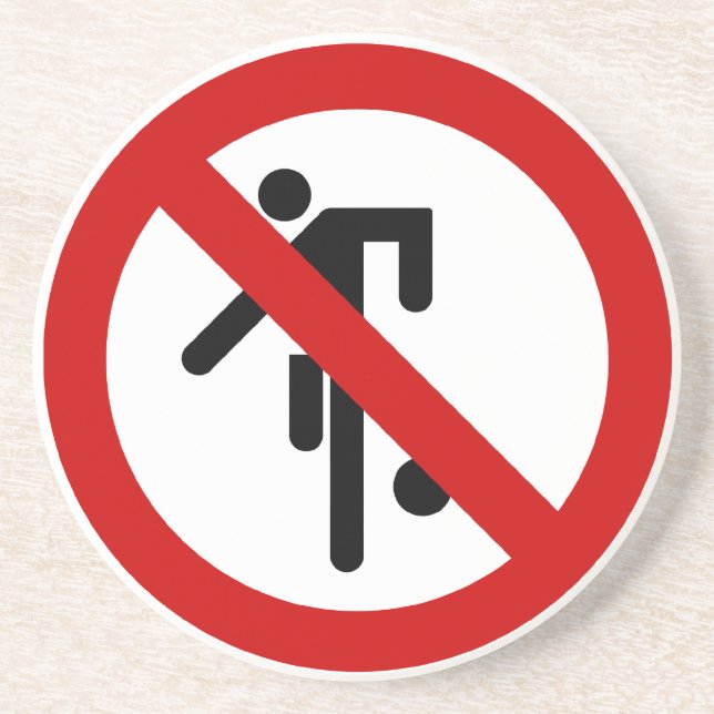 NO Ball Games ⚠ Thai Park Sign ⚠ Coaster (Front)