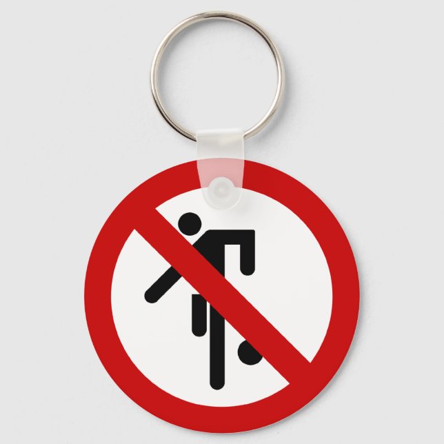 NO Ball Games ⚠ Thai Park Sign ⚠ Key Ring (Front)
