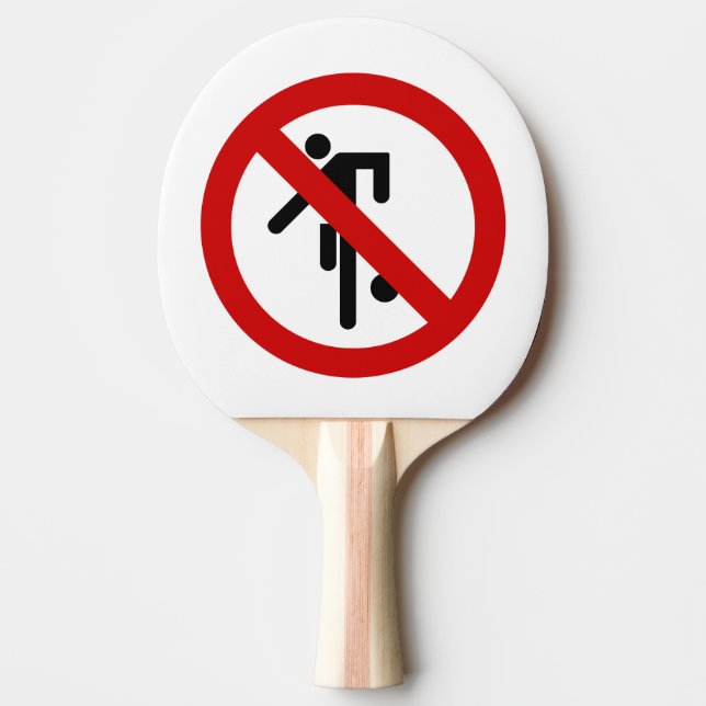 NO Ball Games ⚠ Thai Park Sign ⚠ Ping Pong Paddle (Front)