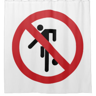 NO Ball Games ⚠ Thai Park Sign ⚠ Shower Curtain