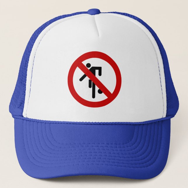 NO Ball Games ⚠ Thai Park Sign ⚠ Trucker Hat (Front)