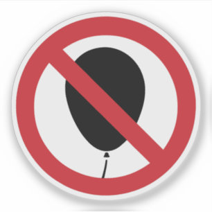 NO Balloon ⚠ Thai Sign ⚠