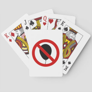 NO Balloon ⚠ Thai Sign ⚠ Playing Cards
