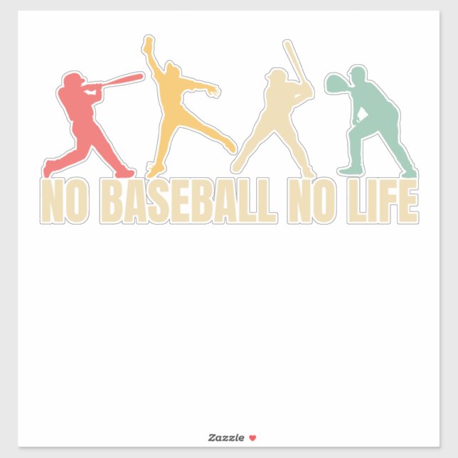 No Baseball No Life Funny Baseball (Sheet)